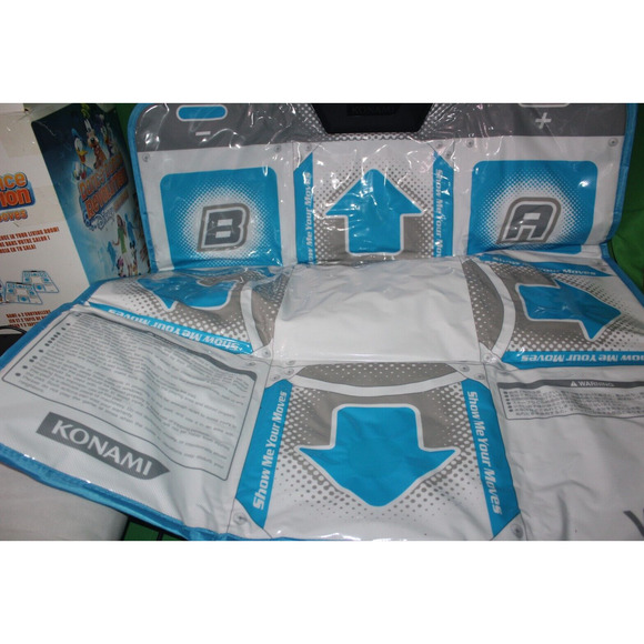 Konami Wii Dance Dance Revolution Disney Grooves Video Game Pad Mat Set - Picture 6 of 12